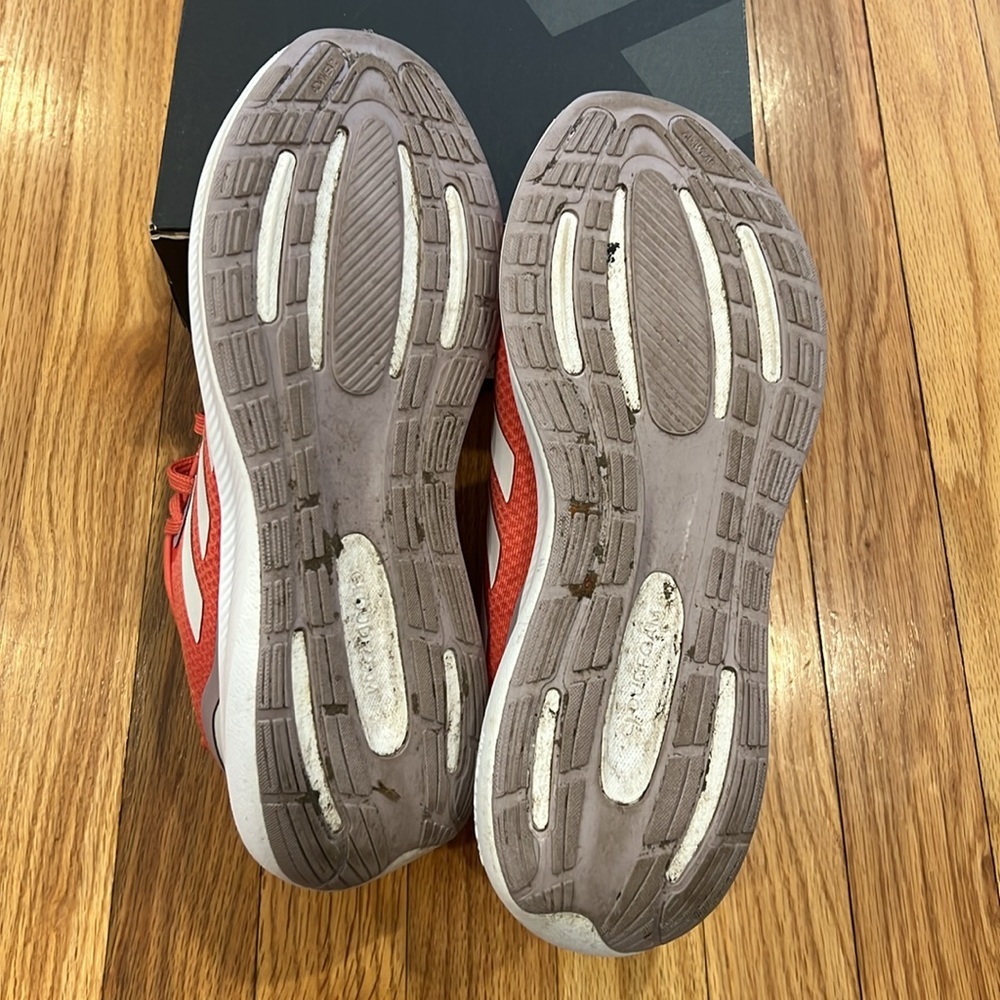 Adidas Women's Sneakers - Orange and white - Picture 4 of 9
